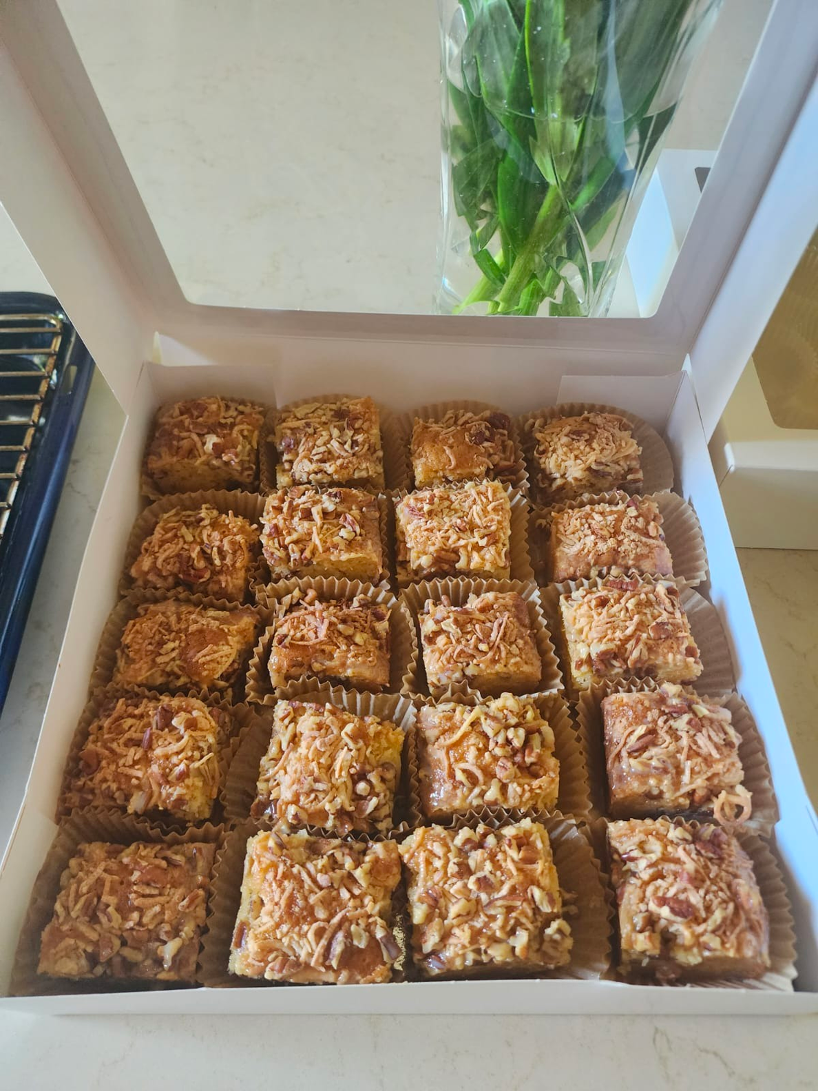 Brownies de Coco con Nuez