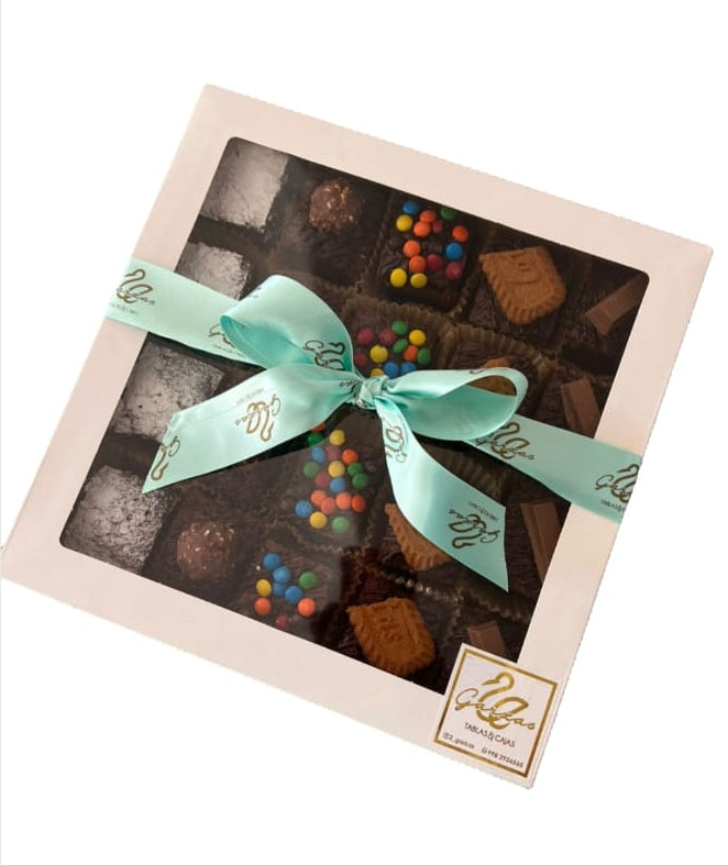 Caja de 20 brownies de chocolate